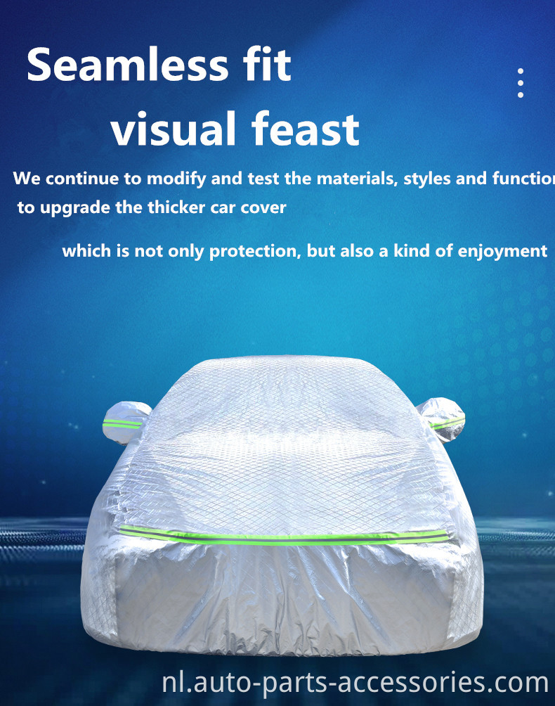 Hoge rek Elastische waterdichte Oxford Materiaal Anti Rain Advertising Car Cover